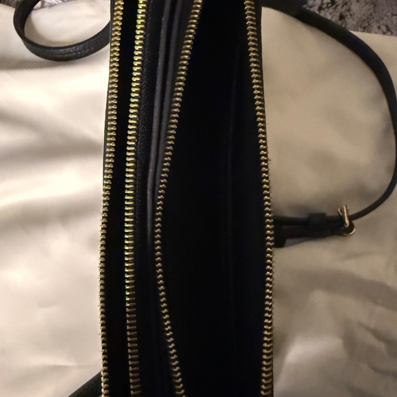 Pre-owned Louis Vuitton Empreinte Monogram Giant Double Zip Pochette Black Cream - Picture 10 of 12